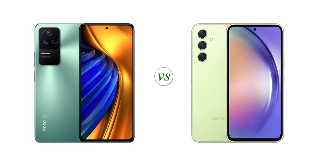 مقایسه گوشی گلکسی A34 سامسونگ با پوکو F4 شیائومی